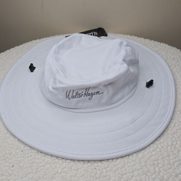 NWT Walter Hagen Men's Wide Brim Sun Hat White - Picture 3 of 7